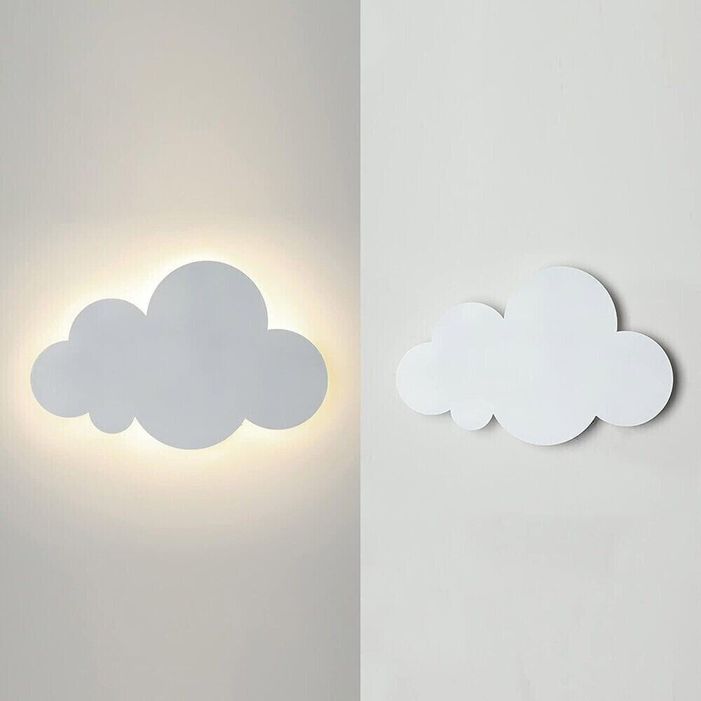 APPLIQUE LED LUCE BIANCA CALDA NATURALE A FORMA DI NUVOLA LAMPADA DA PARETE 9 W