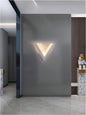 APPLIQUE LED LUCE BIANCA CALDA NATURALE LAMPADA A V IN VETRO DA PARETE 9 W
