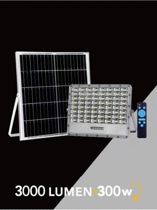 300 W FARO LED PANNELLO SOLARE ILLUMINATORE LUCE BIANCA TELECOMANDO