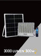 300 W FARO LED PANNELLO SOLARE ILLUMINATORE LUCE BIANCA TELECOMANDO