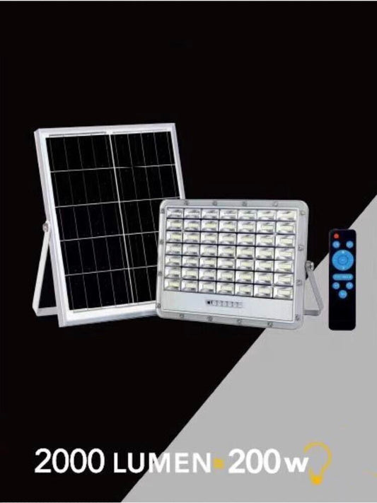 200 W FARO LED PANNELLO SOLARE RICARICABILE ILLUMINATORE LUCE BINCA TELECOMANDO