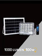 100 W FARO LED PANNELLO SOLARE RICARICABILE ILLUMINATORE LUCE BIANCA TELECOMANDO