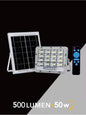 50 W FARO LED PANNELLO SOLARE RICARICABILE ILLUMINATORE LUCE BIANCA TELECOMANDO