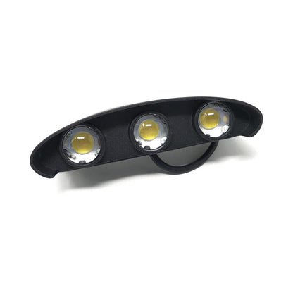 APPLIQUE LED LUCE NATURALE 4000K LAMPADA 16 W 6 COB DA PARETE IP65 NERO