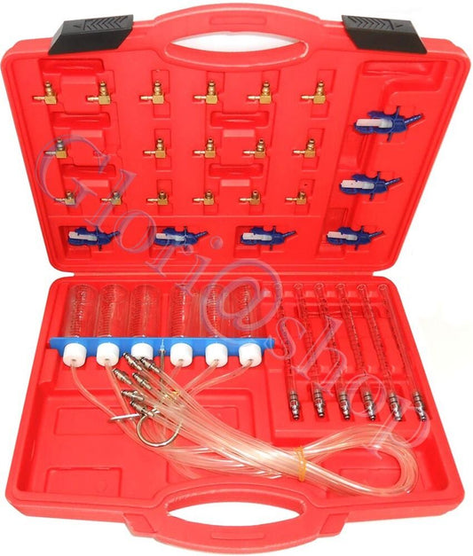 KIT TESTER CONTROLLO PROVA INIETTORI AUTO MOTORE DIESEL INIETTORE ADATTATORI