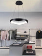 LAMPADARIO PLAFONIERA LED A ONDA 38 W 3 COLORI LUCE BIANCA CALDA NATURALE NERO