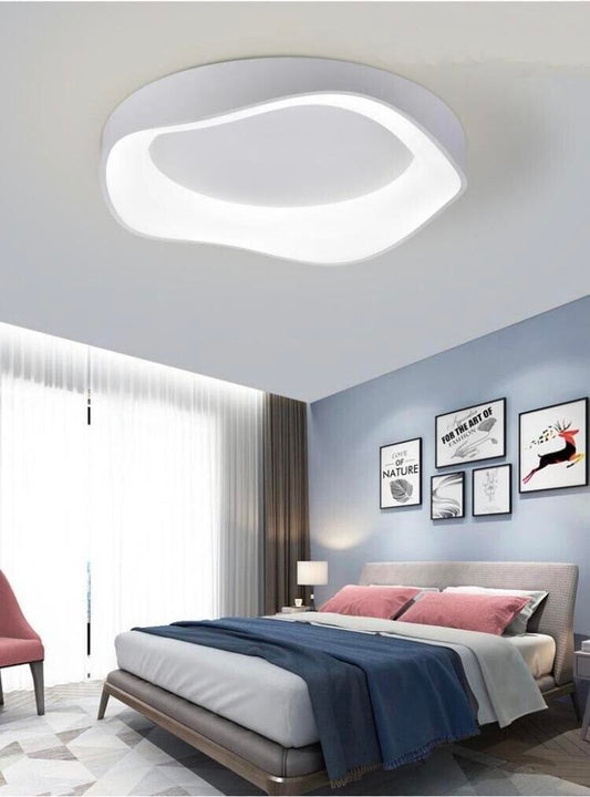 PLAFONIERA LED A ONDA 38 WATT 3 COLORAZIONI DI LUCE BIANCA CALDA NATURALE