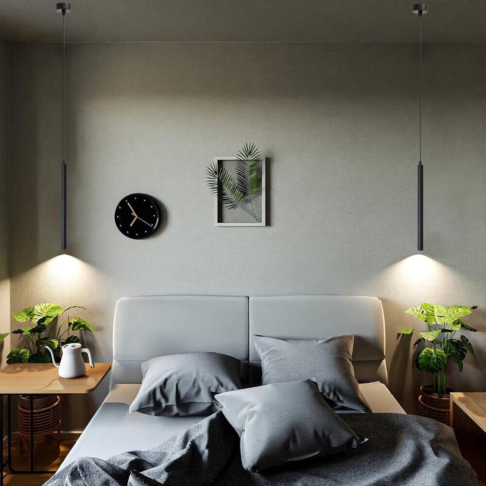 LAMPADARIO LED LUCE CALDA 3 WATT DA SOFFITTO STILE MODERNO NERO A11-NC