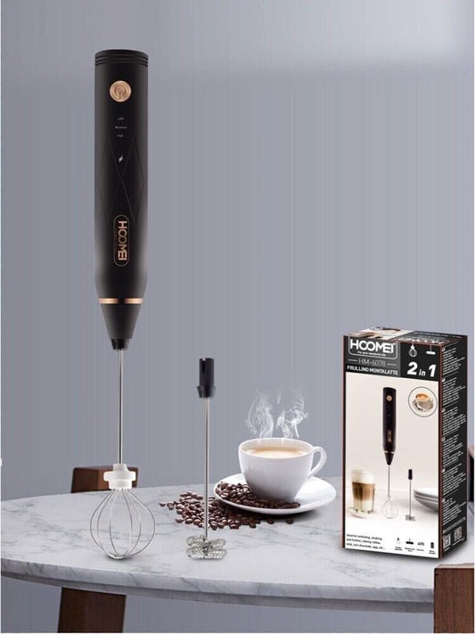FRULLINO MONTALATTE FRULLATORE MONTA LATTE CAFFÈ CAPPUCCINO MISCELATORE 2 FRUSTE