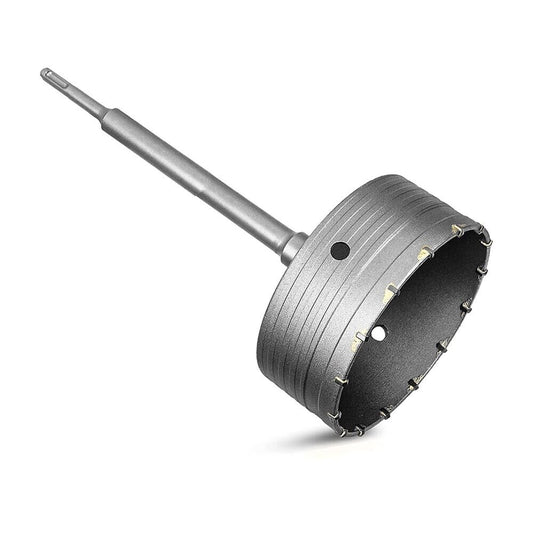 FRESA A TAZZA 160 MM CAROTATRICE MURO ASTA SDS PLUS 50 CM PROLUNGA DA TRAPANO
