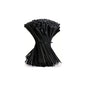 200 PEZZI FASCETTE ELETTRICISTA FASCETTA DI CABLAGGIO 2.5 MM 10 CM IN NYLON NERO