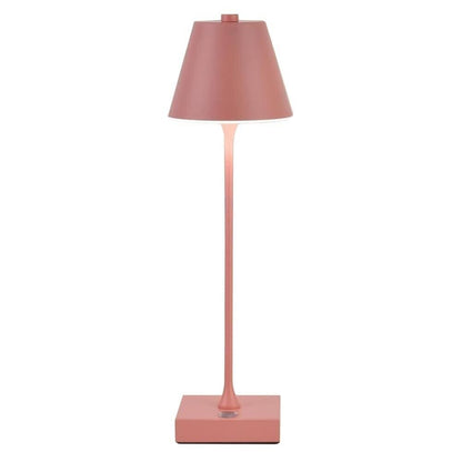 LAMPADA DA TAVOLO RICARICABILE USB LUCE BIANCA CALDA NATURALE LUME 10 WATT ROSA