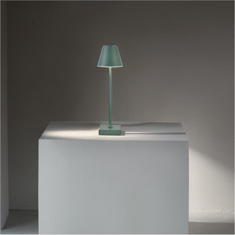 LAMPADA 10 WATT LUCE BIANCA CALDA NATURALE LUME DA TAVOLO RICARICABILE USB VERDE