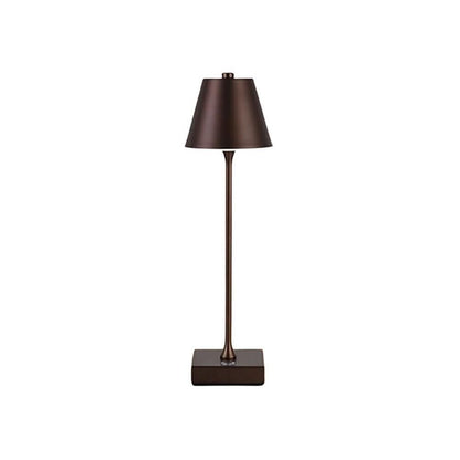 LAMPADA LUCE BIANCA CALDA NATURALE DA TAVOLO RICARICABILE USB LUME 10 W MARRONE