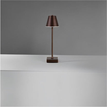 LAMPADA LUCE BIANCA CALDA NATURALE DA TAVOLO RICARICABILE USB LUME 10 W MARRONE