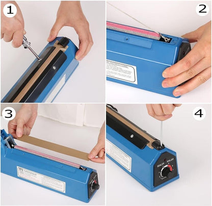 MACCHINA SIGILLA SACCHETTI BUSTE DI PLASTICA 20 CM SIGILLATRICE A CALDO