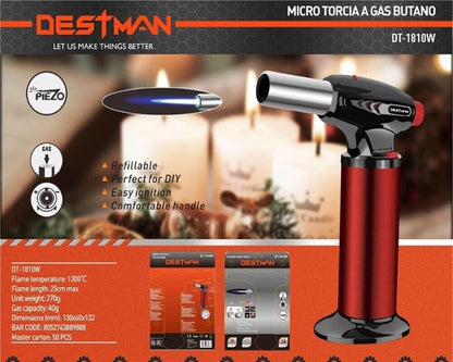 CANNELLO SALDATORE BRUCIATORE MINI TORCIA A GAS BUTANO PER BRASATURA CUCINA