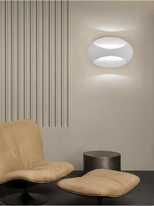 APPLIQUE LED 6 WATT DA PARETE 3 TONALITÀ LUCE BIANCA CALDA NATURALE AQ15 BIANCO
