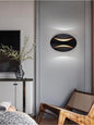 APPLIQUE 6 W DA PARETE DOPPIA EMISSIONE LED LUCE BIANCA CALDA NATURALE AQ15 NERO