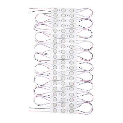 MODULO LED 12V 20 STRISCE PER INSEGNE TABELLE STRISCIA LUCE CALDA 3000K
