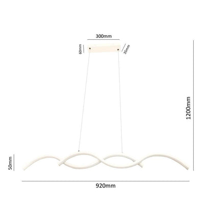 LAMPADARIO LED A SOSPENSIONE 25 WATT LUCE CALDA 3000K LAMPADA TWIST A43BC