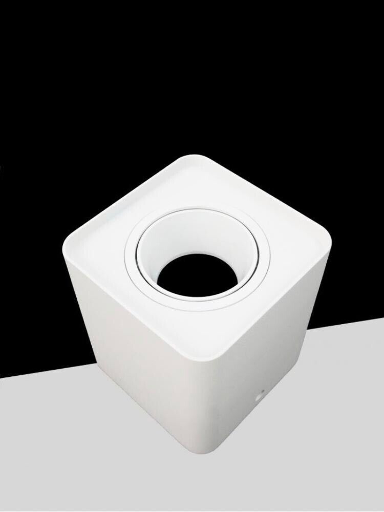 PORTA FARETTO ORIENTABILE SUPPORTO PORTAFARETTO DA SOFFITTO ESTERNO BIANCO P34B1