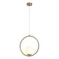 LAMPADARIO A SOSPENSIONE SFERA IN VETRO ATTACCO G9 MODERNO BRONZO