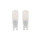 2 LAMPADINE LED LUCE NATURALE 4000K LAMPADINA G9 2.5 = 20 WATT X LAMPADARIO LUME