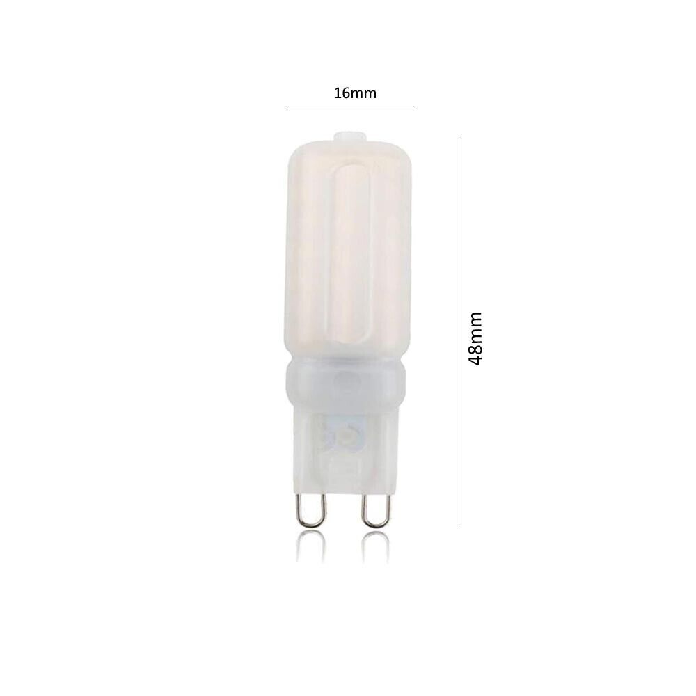 2 LAMPADINE LED LUCE NATURALE 4000K LAMPADINA G9 2.5 = 20 WATT X LAMPADARIO LUME
