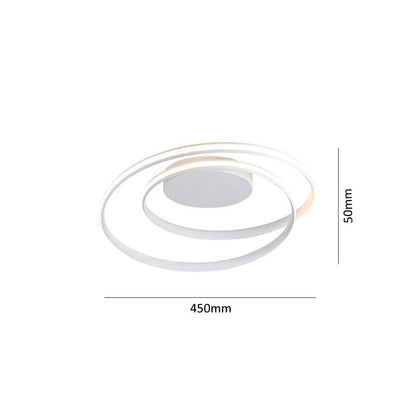 PLAFONIERA LED LUCE BIANCA 32 WATT LAMPADARIO DA SOFFITTO CERCHIO A SPIRALE PN20