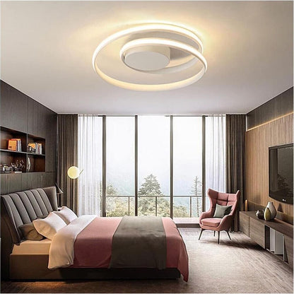 PLAFONIERA LED LUCE NATURALE 32 WATT LAMPADARIO DA SOFFITTO CERCHIO SPIRALE PN20