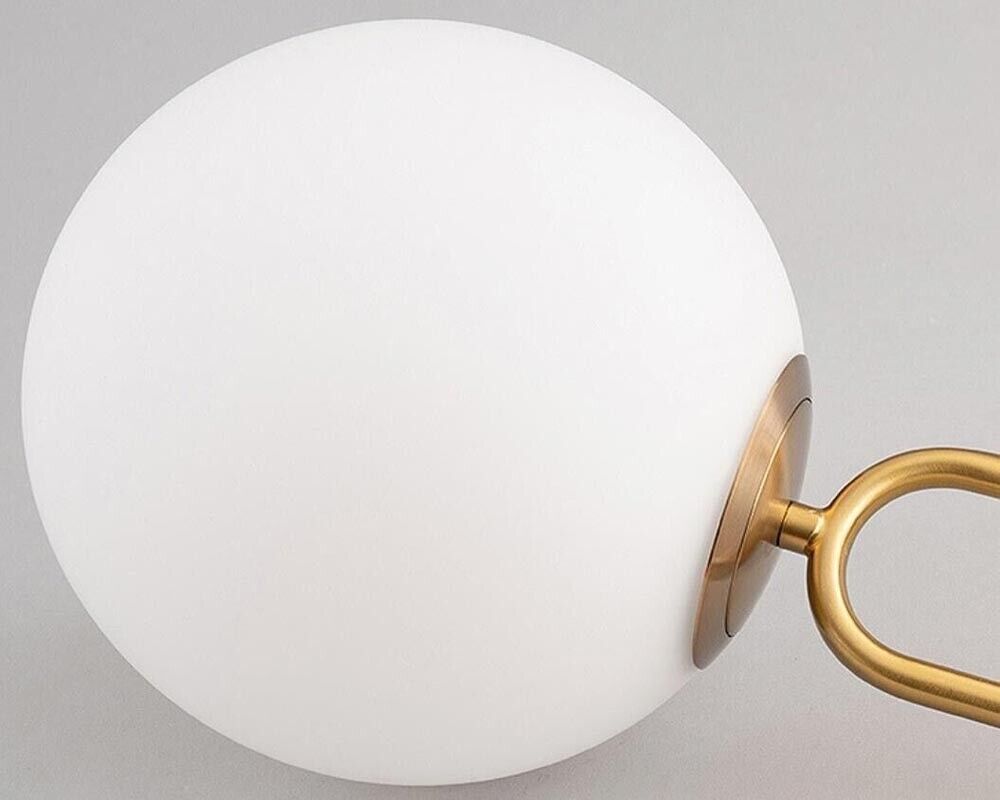 LAMPADARIO A SOSPENSIONE SFERA IN VETRO ATTACCO G9 BRONZO STILE MODERNO A96