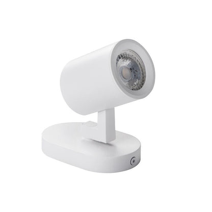 FARETTO ORIENTABILE DA SOFFITTO PARETE LAMPADA ATTACCO PORTAFARETTO GU10 BIANCO