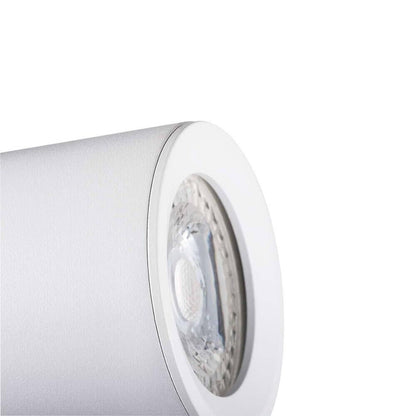 FARETTO ORIENTABILE DA SOFFITTO PARETE LAMPADA ATTACCO PORTAFARETTO GU10 BIANCO