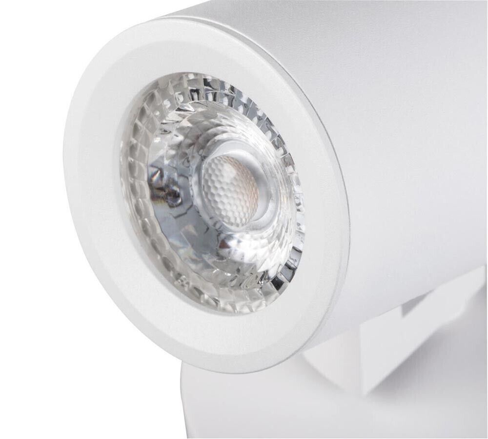 FARETTO ORIENTABILE LAMPADA DA SOFFITTO SUPPORTO 2 PORTAFARETTO GU10 BIANCO TH88