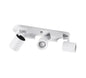 FARETTO ORIENTABILE STAFFA DA SOFFITTO LAMPADA 3 PORTAFARETTO GU10 BIANCO