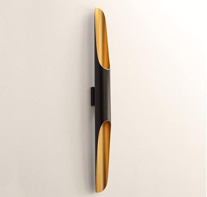 APPLIQUE DA PARETE LAMPADA STILE MODERNO 2 ATTACCO PER LAMPADINA G9 NERO
