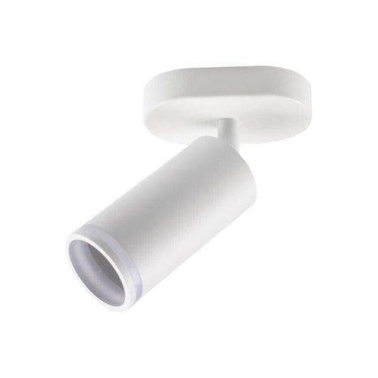 FARETTO ORIENTABILE DA SOFFITTO PARETE APPLIQUE PORTAFARETTO ATTACCO GU10 BIANCO