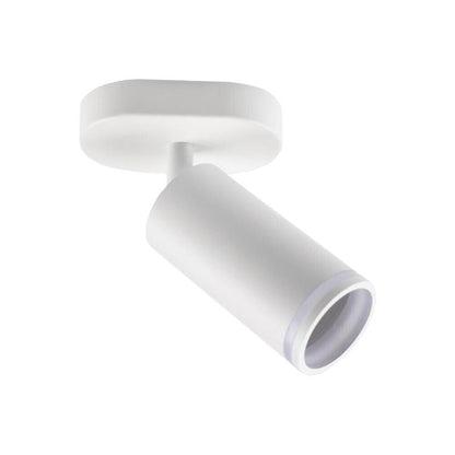 FARETTO ORIENTABILE DA SOFFITTO PARETE APPLIQUE PORTAFARETTO ATTACCO GU10 BIANCO