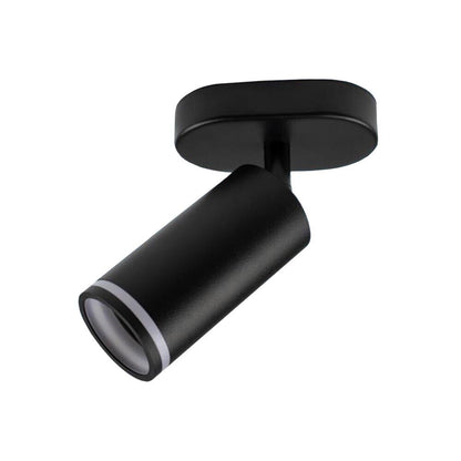 FARETTO ORIENTABILE DA SOFFITTO PARETE APPLIQUE PORTAFARETTO ATTACCO GU10 NERO