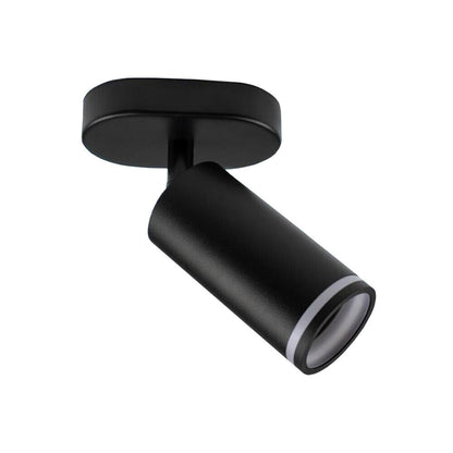 FARETTO ORIENTABILE DA SOFFITTO PARETE APPLIQUE PORTAFARETTO ATTACCO GU10 NERO