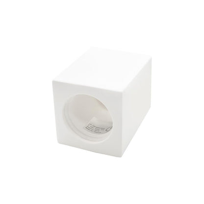 PORTAFARETTO GESSO DA SOFFITTO GU10 PORTA FARETTO QUADRATO BIANCO VERNICIABILE
