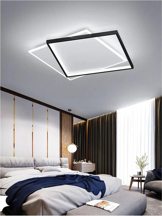 PLAFONIERA LED LUCE BIANCA CALDA NATURALE LAMPADA QUADRATO DA SOFFITTO 36 WATT