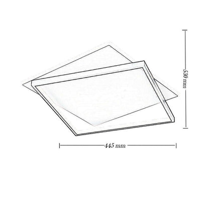 PLAFONIERA LED LUCE BIANCA CALDA NATURALE LAMPADA QUADRATO DA SOFFITTO 36 WATT