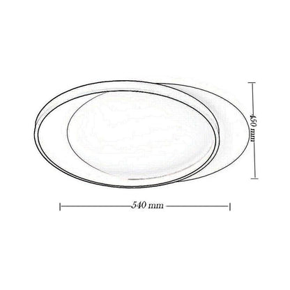 PLAFONIERA LED LUCE BIANCA CALDA NATURALE LAMPADA TONDA DA SOFFITTO 36 W