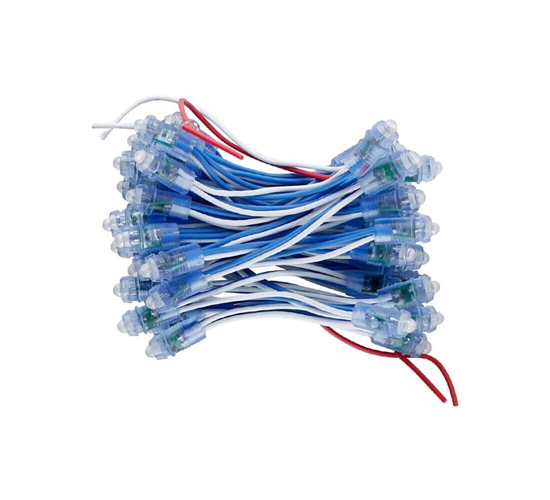 50 LED LUCE BLU PUNTI LUMINOSI EFFETTO CIELO STELLATO A INCASSO DA SOFFITTO 12V