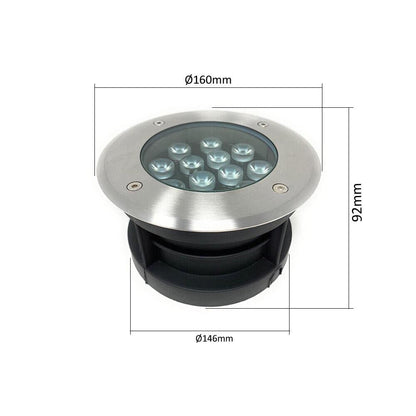 FARETTO CALPESTABILE DA TERRA SEGNAPASSI CARRABILE 12 WATT LED LUCE BIANCA IP67