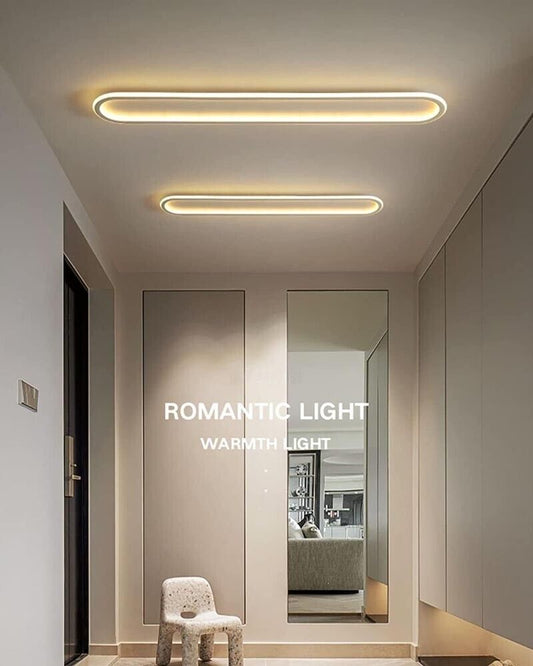 PLAFONIERA LED LUCE CALDA LAMPADARIO DA SOFFITTO PANNELLO SLIM OVALE 57 WATT