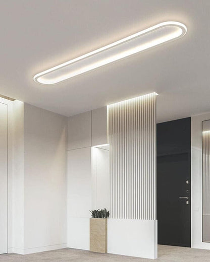 PLAFONIERA LED LUCE CALDA LAMPADARIO DA SOFFITTO PANNELLO SLIM OVALE 57 WATT