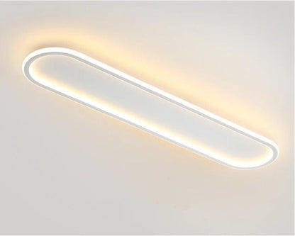 PLAFONIERA LED LUCE CALDA LAMPADARIO DA SOFFITTO PANNELLO SLIM OVALE 57 WATT